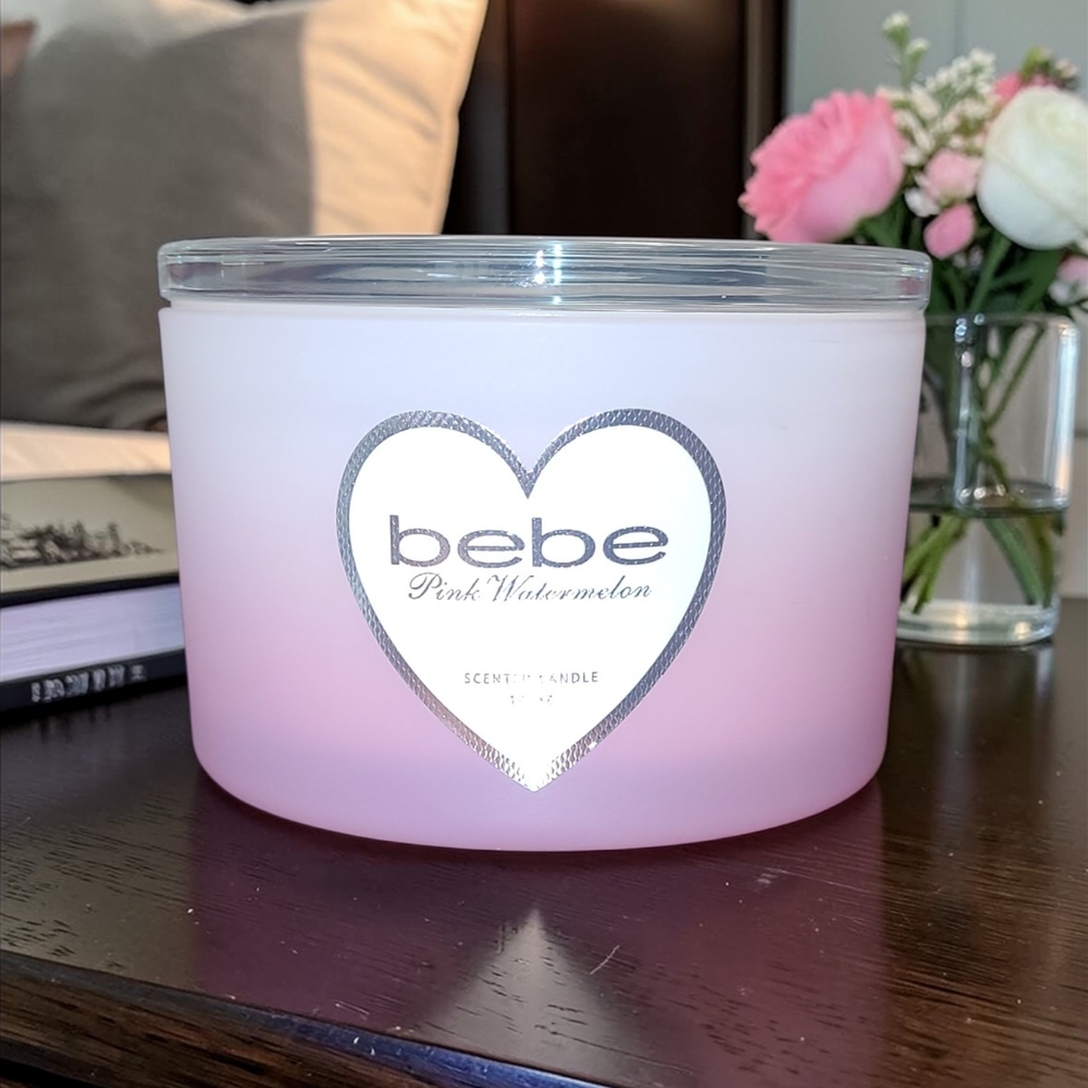 Bebe Pink Watermelon Scented Candle - Pink